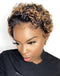 Jessies Wig Ombre Honey Blonde Short Curly Pixie Cut Wigs 13x1 Lace Front Human Hair Wigs