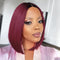 1B/99J 4x4 Closure Wigs 13x4 Short Bob Wigs Straight Lace Front Human Hair Wigs