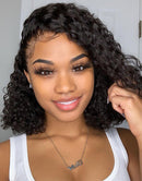 Jessies Wig Short Curly Bob Lace Front Human Hair Wigs Closure Bob Wigs