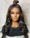 Jessies Wig Summer Ombre Brown Bouncy Curl Glueless 4x4 HD Lace Wig With Black Roots Human Hair Wig