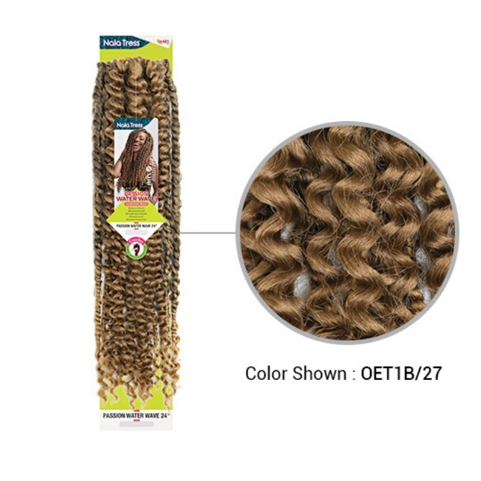 Janet Collection Nala Tress Synthetic Braids - Passion Water Wave 24"