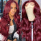 Dola Hair 13X4 Lace Front Wig 99J Brazilian Body Wave Wig 150 Density