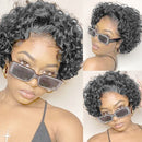 Dola Hair Pixie Blunt Cut Wig Short Curly Bob Wig 13X1 T Part Lace Front Human Hair Wigs