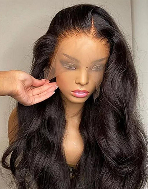 Jessies Wig (Can Do Half up Half Down )Body Wave Full Lace Wig With 4C Hairline Edge Brazilian Human Hair Wigs