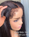 Jessies Wig Crystal HD Lace 4C Kinky Edge Baby Hairline Straight 4x4 Lace Wig Glueless Human Hair Wig