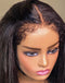 Jessies Wig Crystal HD Lace 4C Kinky Edge Baby Hairline Straight 4x4 Lace Wig Glueless Human Hair Wig