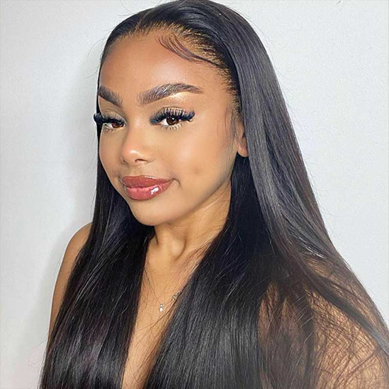 Aligrace 13x6 Frontal Lace Straight Human hair Wigs