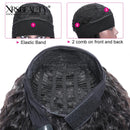 Xrs Beauty Hair 180% Density Yaki Straight Headband Scarf Wig Glueless Human Hair Wig Affordable [HBW05]