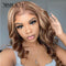 Xrs Beauty Hair #4/27 Highlight Ombre Brown Body Wave Lace Front Wigs Pre Plucked Bleached Knots [CFW43]