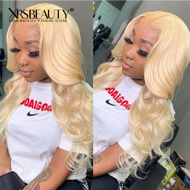 Xrs Beauty Hair 613 Blonde Body Wave Wig 13x4 Lace Front Remy Human Hair Wig [CFW02]