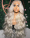 Jessies Wig #60 Platinum Blonde 13x4 Lace Front Wig Glueless Human Hair Wigs Body Wave