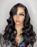 Jessies Wig (Can Do Half up Half Down )Body Wave Full Lace Wig With 4C Hairline Edge Brazilian Human Hair Wigs