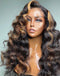 Jessies Wig 5x5 Invisiable Lace Wigs Full Loose Deep Wave Human Hair With Highlights