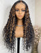 Jessies Wig Piano Brown Deep Curly 4x4 HD Lace Wig Glueless Preplucked Highlight Human Hair Wig