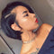 TIKTOK USA Pixie Cut Short Human Hair Wigs Straight T part Lace Front Human Hair Wigs Preplucked for Black Women