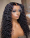 Jessies Wig Water Wave 360 Full Lace Frontal Wig For High Ponytail Human Hair Wigs