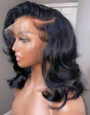 Jessies Wig Pre Cut Glueless Invisible Crystal HD Lace Wavy 13x4 Lace Front Bob Wig 5x6 Lace Bob Human Hair Wig