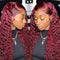 Aligrace 13x4 Lace Deep Wave Wigs 99j Color