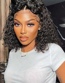 Jessies Wig Flash Deal $79.99 10" Short Water Wave 4x4 Lace Bob Wig Glueless Wig