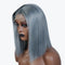 TIKTOK USA ONLY Grey Bob 4x4/13x4 Lace Frontal Straight Wig High Quality Summer Style Colored Wig