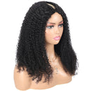 Jessies Wig Flash Deal $130 20" Kinky Curly V Part Wig Glueless Machinemade Human Hair Wig