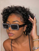 Jessies Wig Natural Black Short Curly Pixie Cut Wigs 13x1 Lace Front Human Hair Wigs