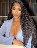 Jessies Wig BUY 1 GET 1 FREE Buy 18" Glueless Cyrstal HD Lace Curly 13x4 Lace Front Human Hair Wigs