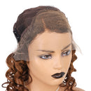 Xrs Beauty Hair Ombre Brown With Dark Roots Loose Wave 13x4 Front Lace Wig 1b4 Pre Plucked With [CXW38]