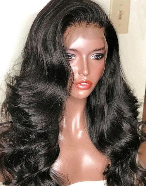 Jessies Wig (Can Do Half up Half Down )Body Wave Full Lace Wig With 4C Hairline Edge Brazilian Human Hair Wigs