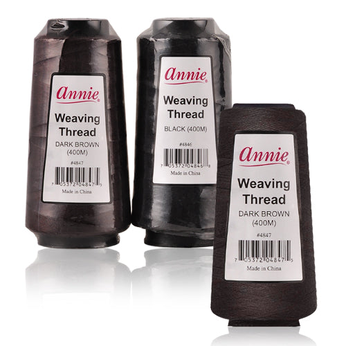 ANNIE WEAVING THREAD MEDIUM SIZE (400 M) #4847 (DARK BROWN)