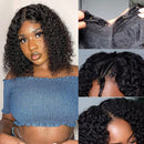 Glueless Wig V Part Wig Pay 1 Get 2 Wigs Curly Bob Wig And Straight Bob Wig