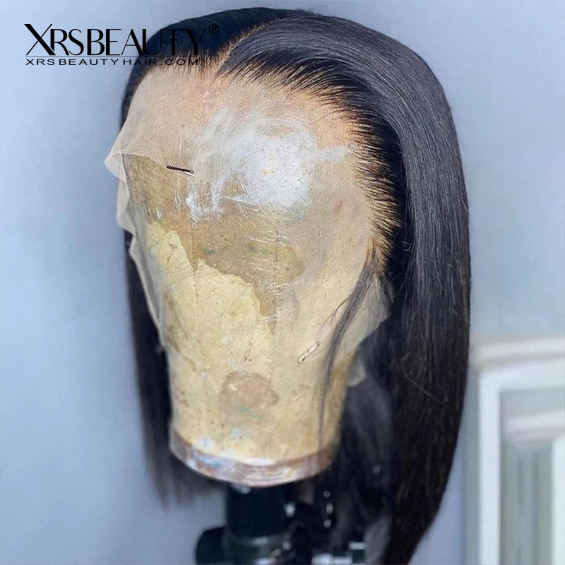 Xrs Beauty Hair *NEW* CLEAR LACE & CLEAN HAIRLINE Straight BoB 13x6 Front Lace Human Hair Wig [BOB34]