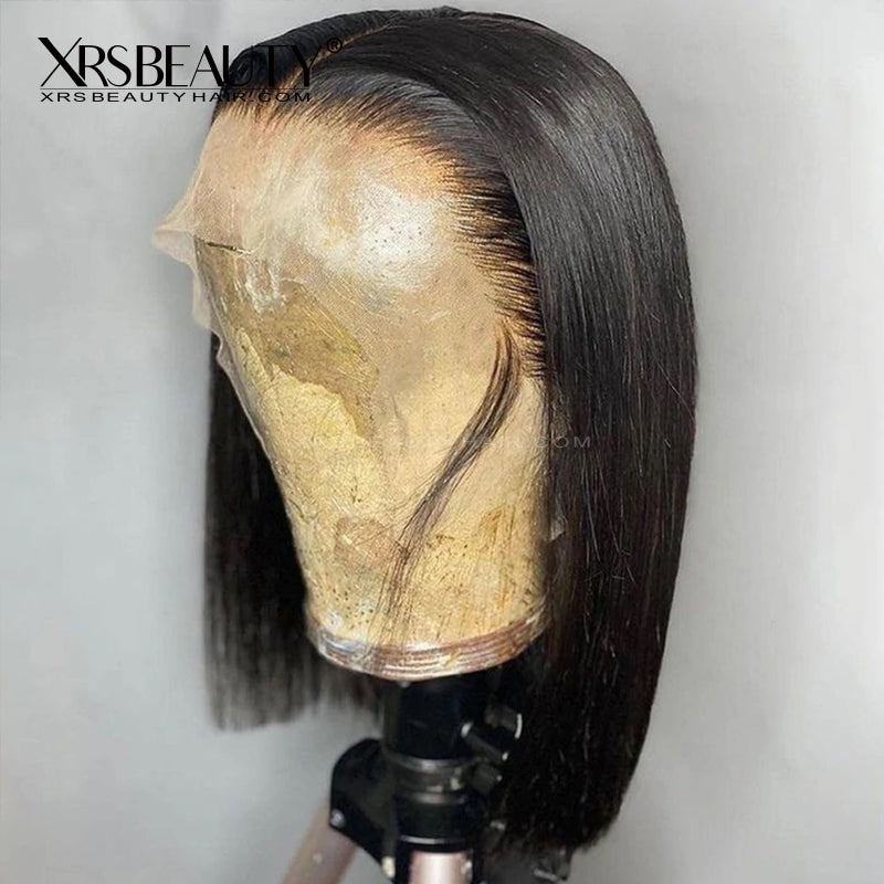 Xrs Beauty Hair *NEW* CLEAR LACE & CLEAN HAIRLINE Straight BoB 13x6 Front Lace Human Hair Wig [BOB34]