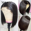 Xrs Beauty Hair *NEW* CLEAR LACE & CLEAN HAIRLINE Straight BoB 13x6 Front Lace Human Hair Wig [BOB34]