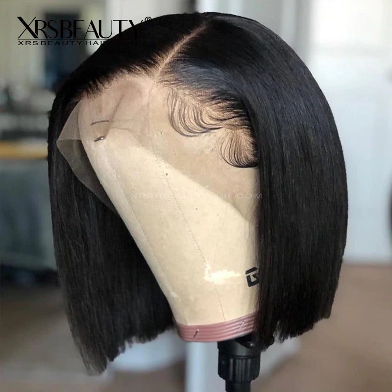 Xrs Beauty Hair *NEW* CLEAR LACE & CLEAN HAIRLINE Straight BoB 13x6 Front Lace Human Hair Wig [BOB34]