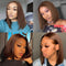 Straight Bob Wig Brown Color 4X4 Closure Lace Wigs Pre Plucked Human Hair Wigs