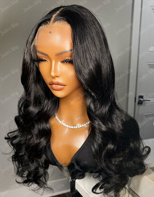 Jessies Wig 13x4 4x4 Real Glueless Crystal HD Lace Body Wave Lace Front Human Hair Wig