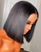 Jessies Wig Blunt Cut Bob Wig 4x4 Transparent HD Lace Closure Wigs With Baby Hair