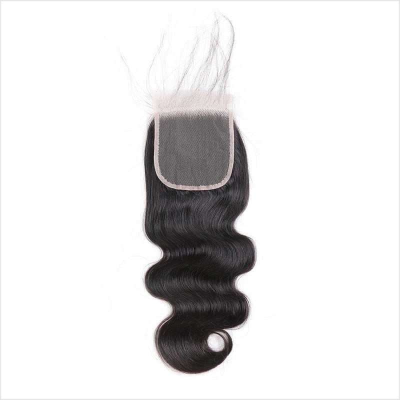 Brazilian Body Wave 4x4 Closure 100% Human Hair Lace Closure Natural Color Body Wave Closure Remy Hair