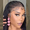 Cheap 30 Inch Lace Frontal Braided Wigs For Women Synthetic Braids Wig