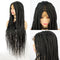 Stylish Box Braided Wigs Synthetic Lace Front Wigs For Women