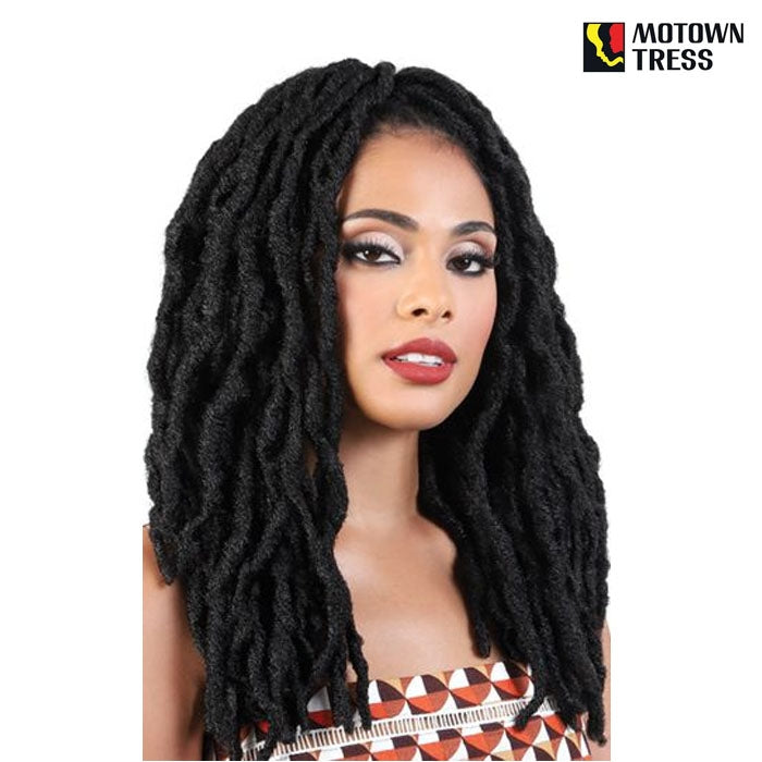 Motown Tress Feather Lite 3X Neo Locs 14" Crochet Braid Hair (Pre-Looped)