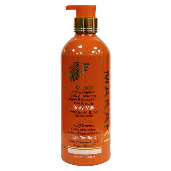 MAKARI EXTREME ACTIVE INTENSE BODY MILK WITH VITAM E, C & ORGANICLARINE (16.8 0Z)