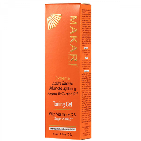 MAKARI EXTREME ACTIVE INTENSE TONING GEL WITH VITAMIN E, C & ORGANICLARINE (1 0Z)