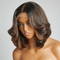 New Pop Caramel Brown #P1B30 Highlights Shoulder Length 4x4 5x5 Closure Lace Glueless Bob Wig 180% Density