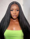 Jessies Wig Crystal Lace 2 in 1 Wig 13x4 Lace Front Human Hair Wigs Straight to Curly When Wet