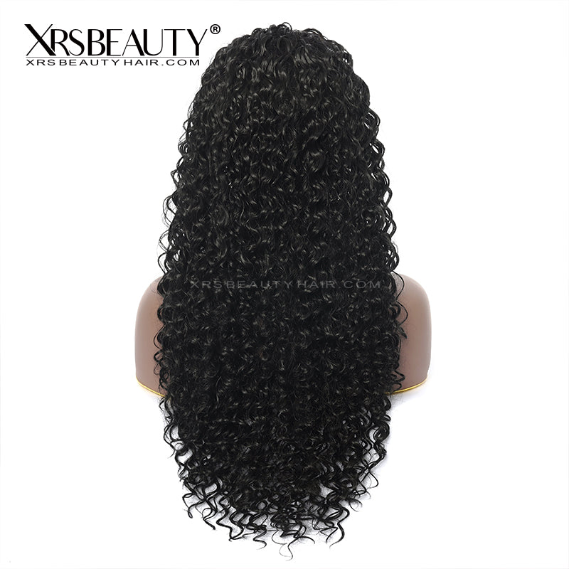 Xrs Beauty Hair 180% Density Glueless Human Hair Deep Curly Headband Wig [HBW07]