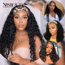 Xrs Beauty Hair 180% Density Glueless Human Hair Deep Curly Headband Wig [HBW07]