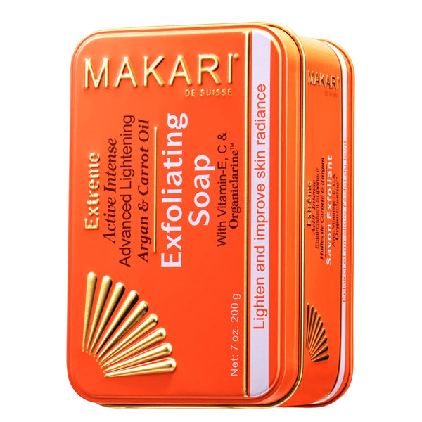 MAKARI EXTREME ACTIVE INTENSE EXFOLIATING SOAP WITH VITAMIN E, C & ORGANICLARINE (7 0Z)