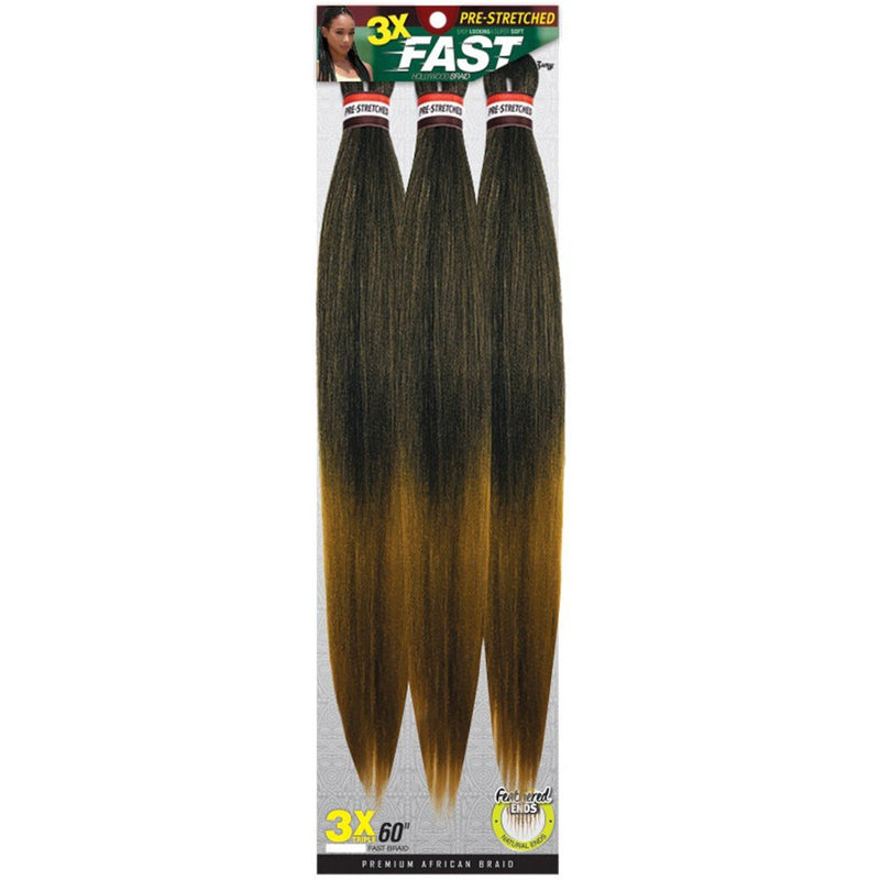 Zury Sis Pre-Stretched Synthetic Braiding Hair - 3X Fast Braid 60"